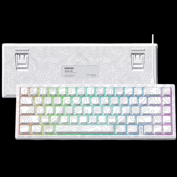 Womier M68 HE V2 White <div class="description-processor">60% Percent, Hall Effect, 8000Hz Polling Rate, RGB, USB-C</div>